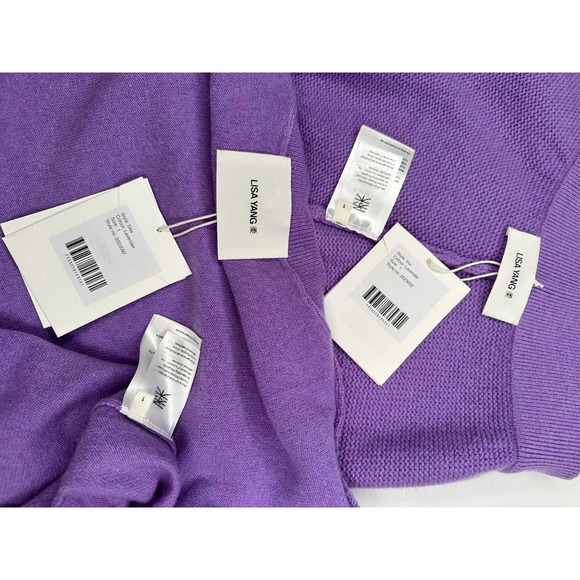 Lisa Yang Dea Sweater and Vivi Pant Set Lavender Purple Cashmere Size 1 NWT $975 - Picture 11 of 16